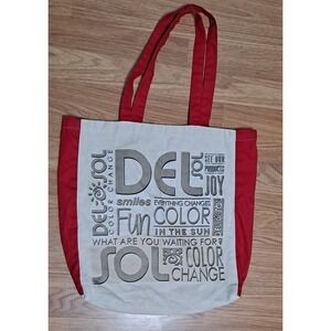 DEL SOL Memories Tote Bag Color Changing in Sunlight 17.5 x 17